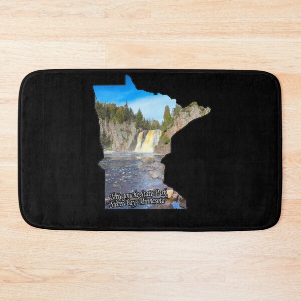 Item preview, Minnesota State Outline (Tettegouche State Park High Falls) designed and sold by gorff.