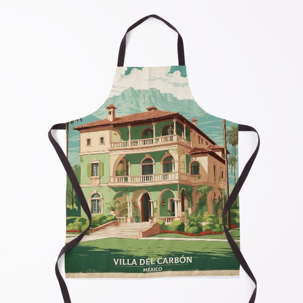 Item preview, Villa del Carbon Mexico Magic Town Mexico Vintage Travel Tourism Poster designed and sold by TravelersGems.