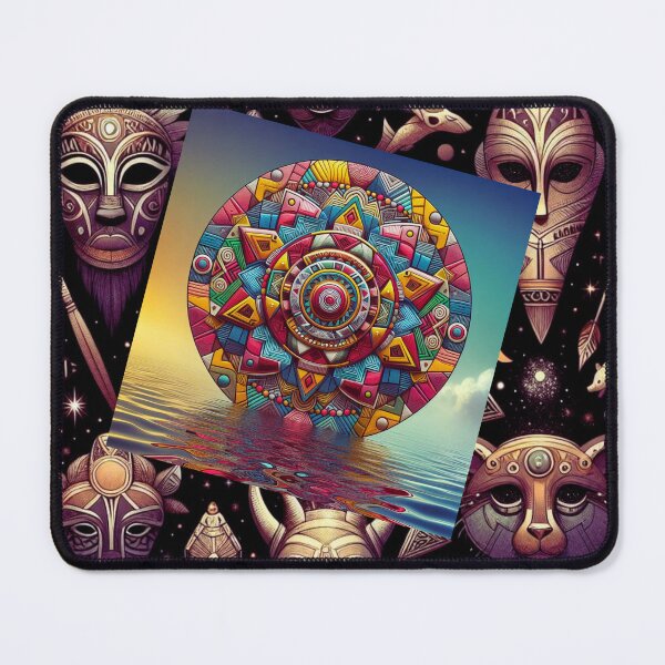 Item preview, Afrocentric Masks mousepad. designed and sold by MICKSPIKS.