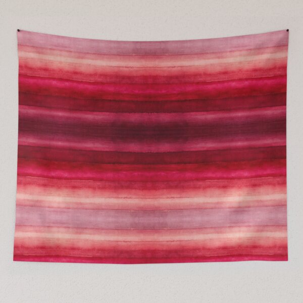 Aperçu de l'œuvre Rayures aquarelle rouge marron motif vibrant dégradé de couleurs glamour minimalisme monochromatique créée et vendue par patterncrow.