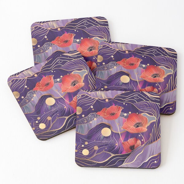 Aperçu de l'œuvre Élégie en rouge et violet créée et vendue par TextImageQueens.