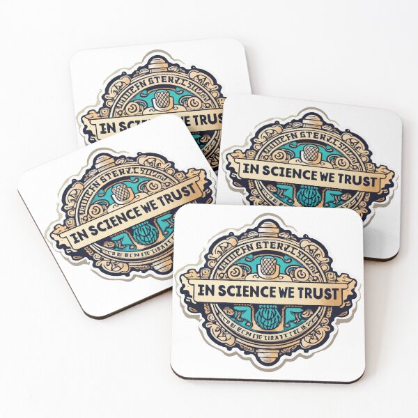 Item preview, In Science We Trust Forensic Badge Engraved Emblem designed and sold by NiftyWrx.
