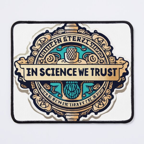 Item preview, In Science We Trust Forensic Badge Engraved Emblem designed and sold by NiftyWrx.
