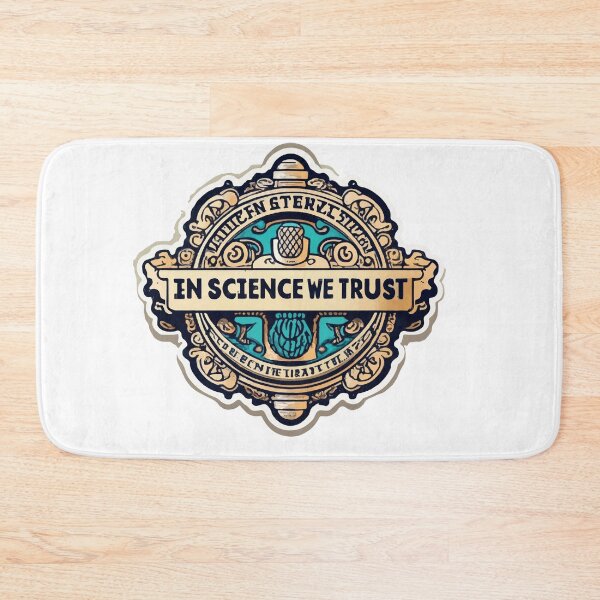 Item preview, In Science We Trust Forensic Badge Engraved Emblem designed and sold by NiftyWrx.