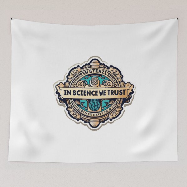 Item preview, In Science We Trust Forensic Badge Engraved Emblem designed and sold by NiftyWrx.