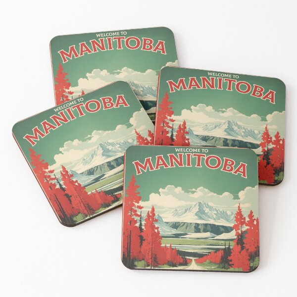 Item preview, Manitoba Canada Vintage Poster Tourism designed and sold by TravelersGems.