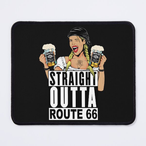Item preview, Straight Outta Route 66; Biker Bar; Zweibrucken; designed and sold by StickerApe.