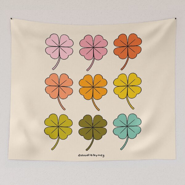 Item preview, Rainbow Clovers designed and sold by doodlebymeg.