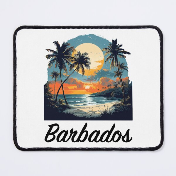 Item preview, Barbados Sunset (with Black Lettering) designed and sold by VelvetRoom.