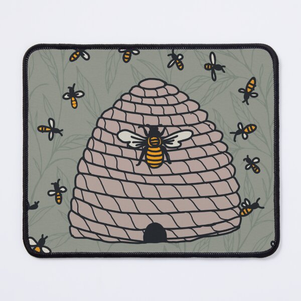 Item preview, Bees and beehive designed and sold by LyneFibres.