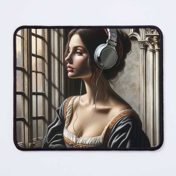 Item preview, Altered Art Woman with Headphones designed and sold by PyxieZen.