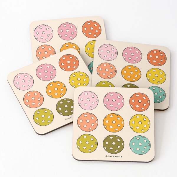 Item preview, Rainbow Pickleballs designed and sold by doodlebymeg.