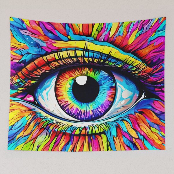 Item preview, Vibrant Eye Art designed and sold by Health And Fitness Posts e-Store.