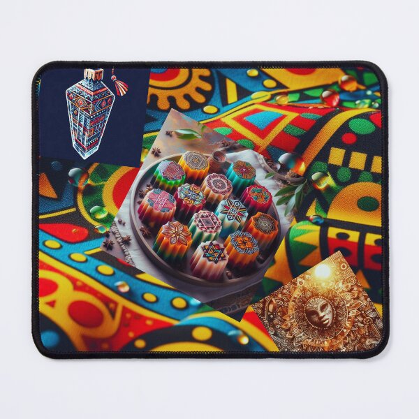 Item preview, Afrocentric pattern mousepad. designed and sold by MICKSPIKS.