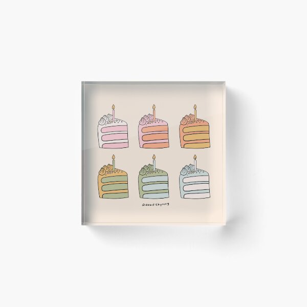 Item preview, Rainbow Slices of Cake designed and sold by doodlebymeg.