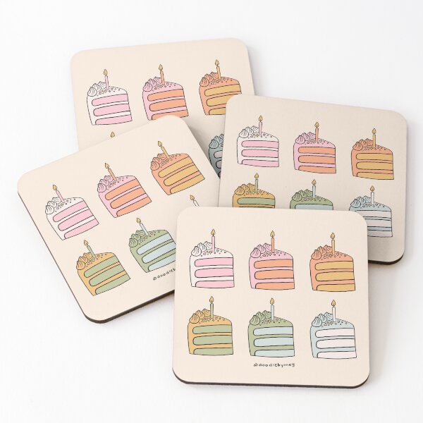 Item preview, Rainbow Slices of Cake designed and sold by doodlebymeg.