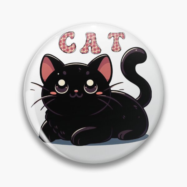 Artikelvorschau, „Skurrile schwarze Katze: sitzendes Zeichnungsdesign“ entworfen und verkauft von Bittor18.