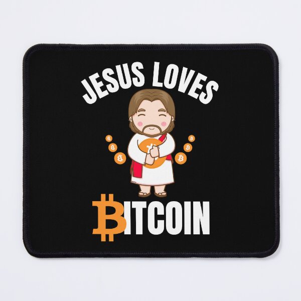 Item preview, Jesus Loves Bitcoin, Divine Affection for Bitcoin designed and sold by EricCORE.