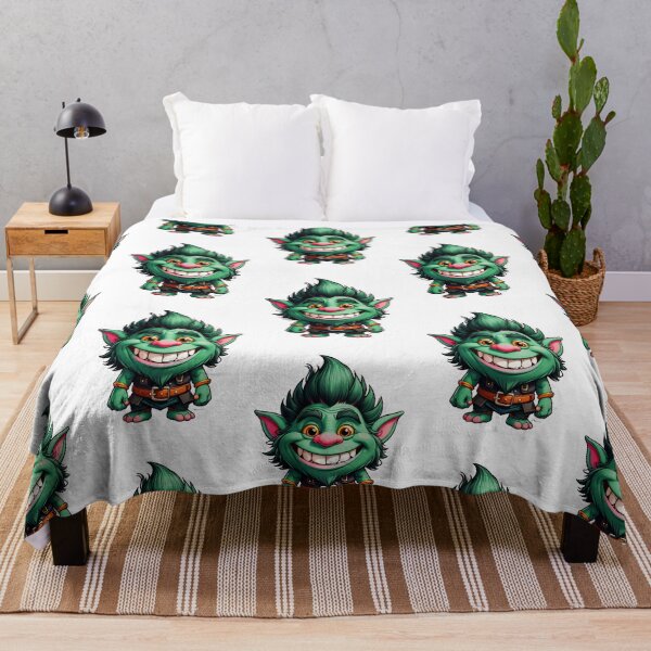 Item preview, Happy Green Little Troll designed and sold by Bunmigraphics .
