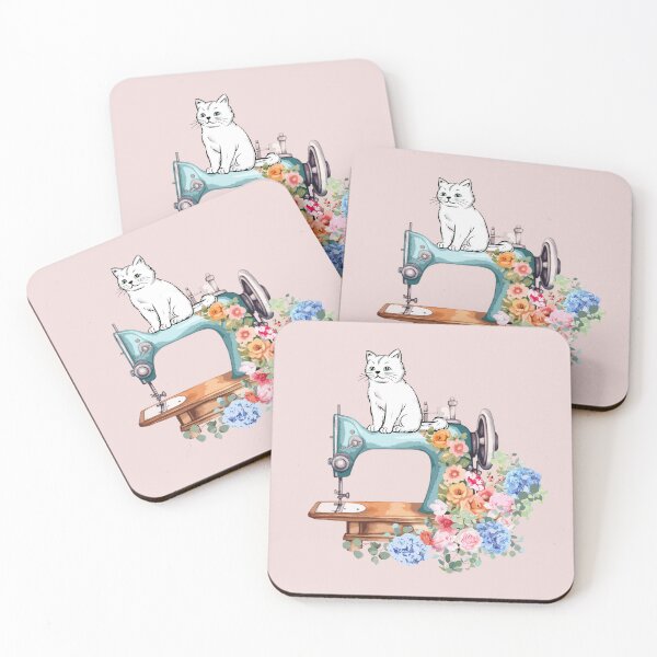 Item preview, white cat, FLOWERS designed and sold by zzzozzo.