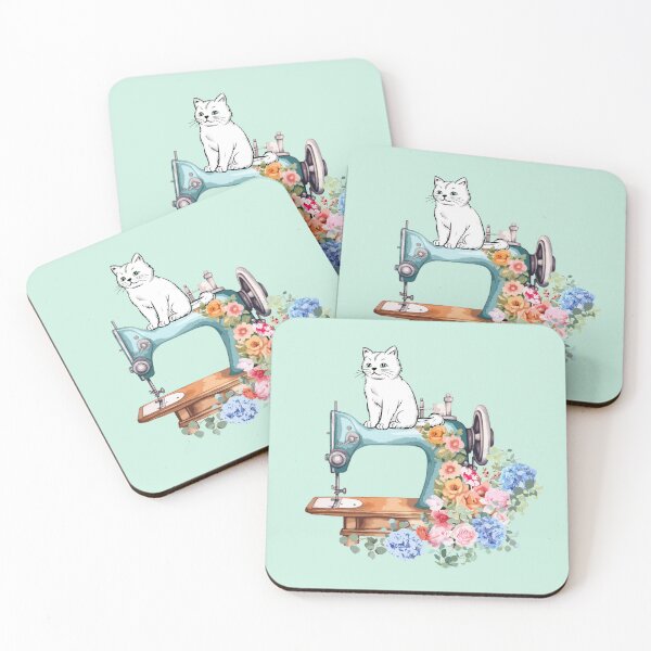 Item preview, white cat, FLOWERS designed and sold by zzzozzo.