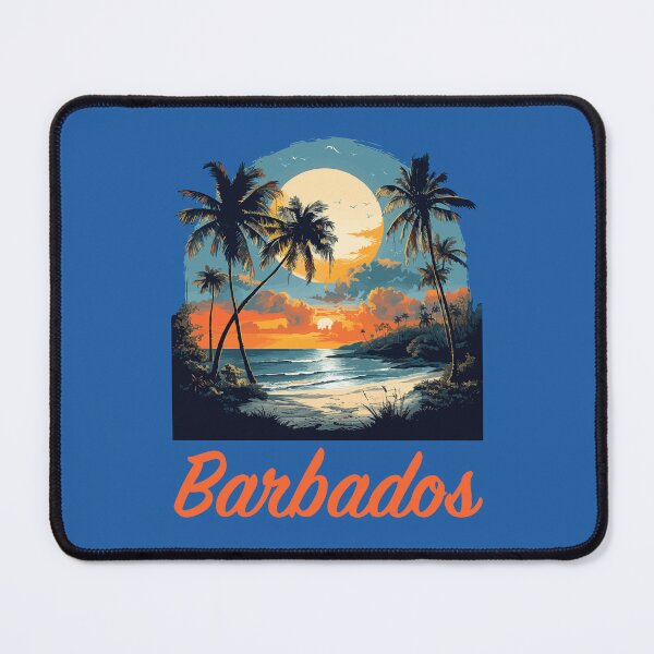 Item preview, Barbados Sunset (with Orange Lettering) designed and sold by VelvetRoom.