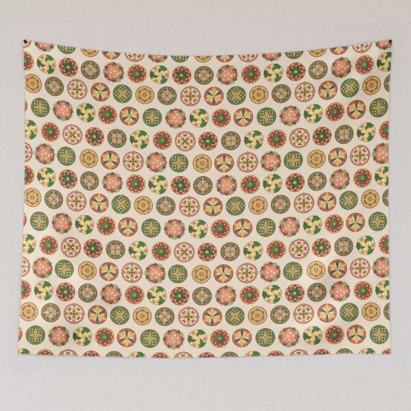 Item preview, "Peachy" - Fun, Colourful Flower & Leaf Patterns designed and sold by CattDesigns.