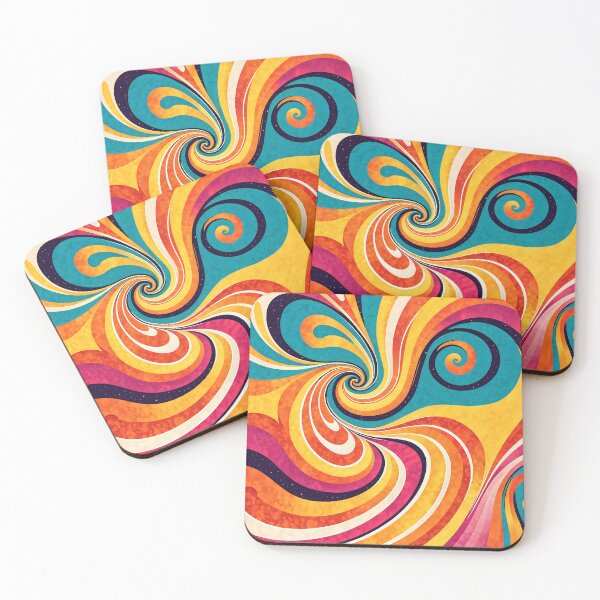 Item preview, Retro Fluid Wavy Liquid Swirl Pattern  designed and sold by Prints and Lifestyle.
