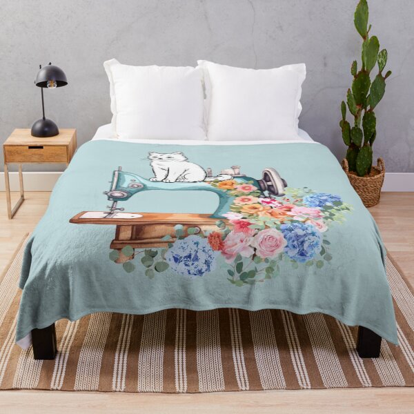 Item preview, white cat, FLOWERS designed and sold by zzzozzo.