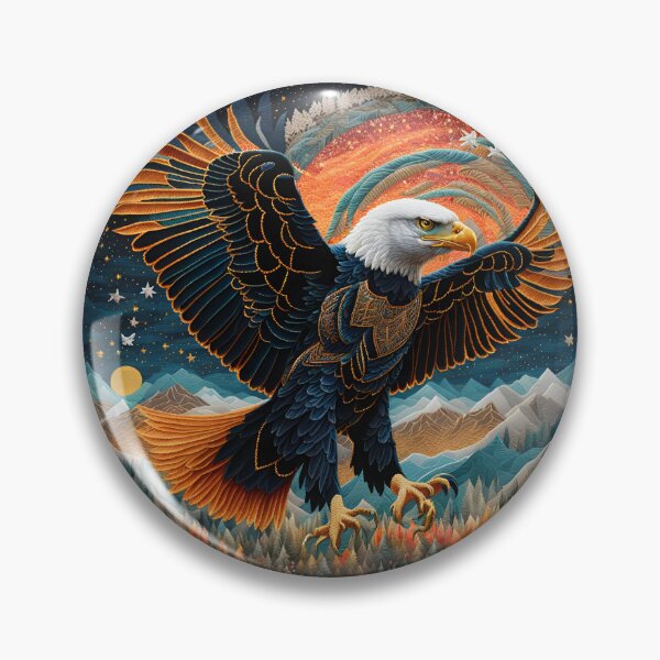 Item preview, Embroidery Art - The Magnificent Eagle designed and sold by TWNightingale.