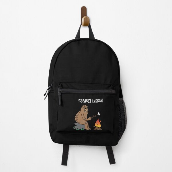 Item preview, Friendly Bigfoot Grilling Marshmallows At A Campfire (White) designed and sold by Graograman.