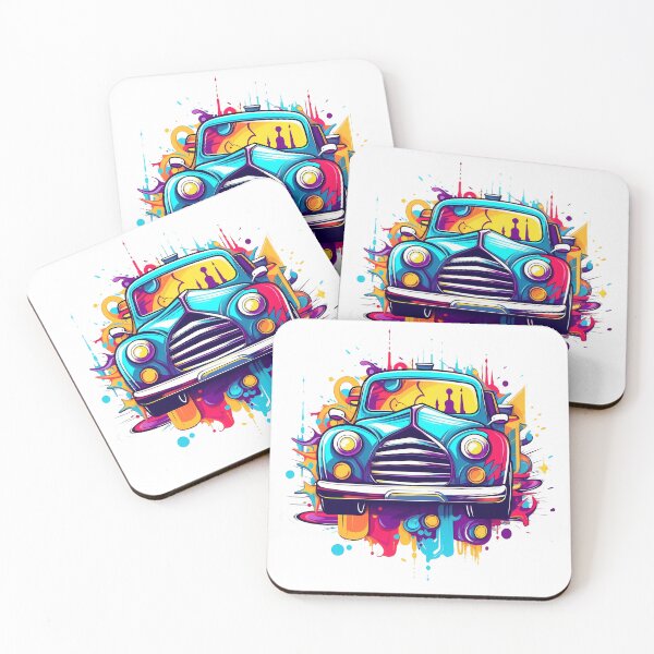 Item preview, Sport Car Artworks in Vibrant Splash Style designed and sold by NegarinFashions.