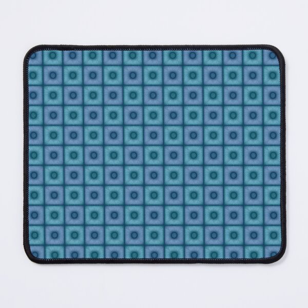 Item preview, Chess pattern from "Pouf" tiles the color of wedgwood and morning glory designed and sold by Cherevan.
