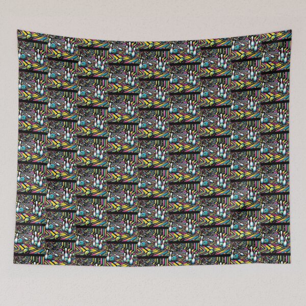 Item preview, Bowling Alley Carpet Design for Eye-Catching T-Shirts designed and sold by Gatsbird Design.