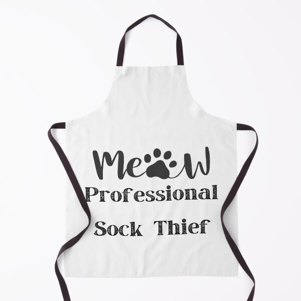 Item preview, Professional Sock Thief Pet Funny Meow Cat designed and sold by Miumed.