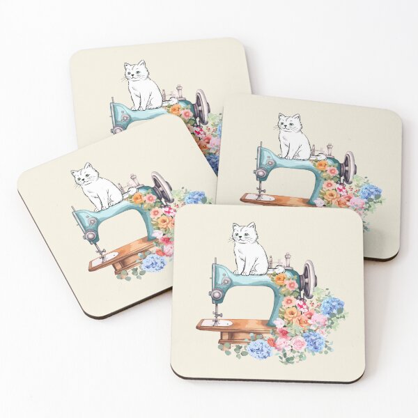 Item preview, white cat, FLOWERS designed and sold by zzzozzo.