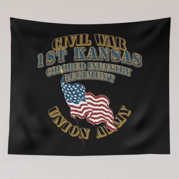 Item preview, Civil War - 1st Kansas Colored Infantry Regiment - USA X 300 designed and sold by Military Insignia Products.