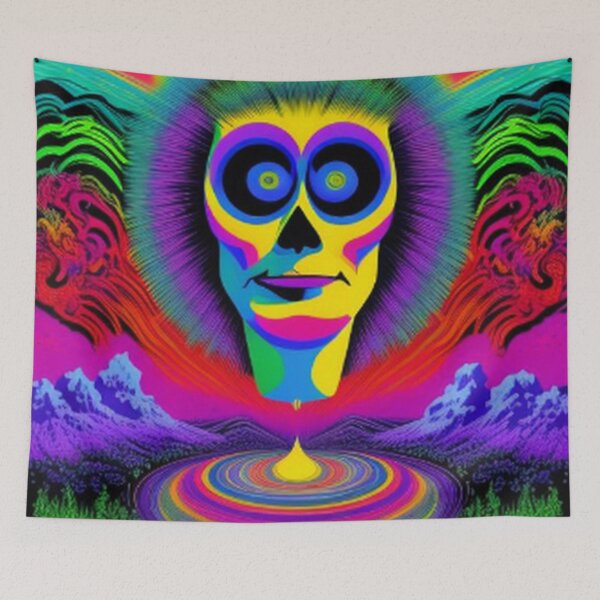 Item preview, Vintage Colorful Trippy Psychedelic Art designed and sold by TheDarkWardrobe.