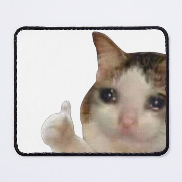 Item preview, Sad Cat Sticker designed and sold by Pohnnatee Dechachokdee.
