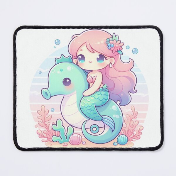 Item preview, mermaid with seahorse designed and sold by LadyAiny.