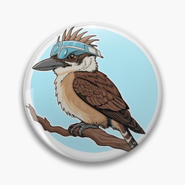 Item preview, The solarpunk Kookaburra sticker designed and sold by spoo-art.