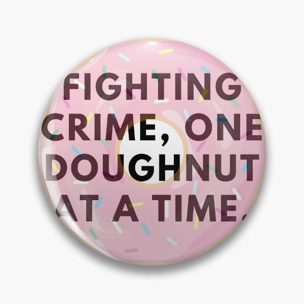 Item preview, Combating Crime Deliciously One Doughnut Bite at Once designed and sold by ArtComixHaven.