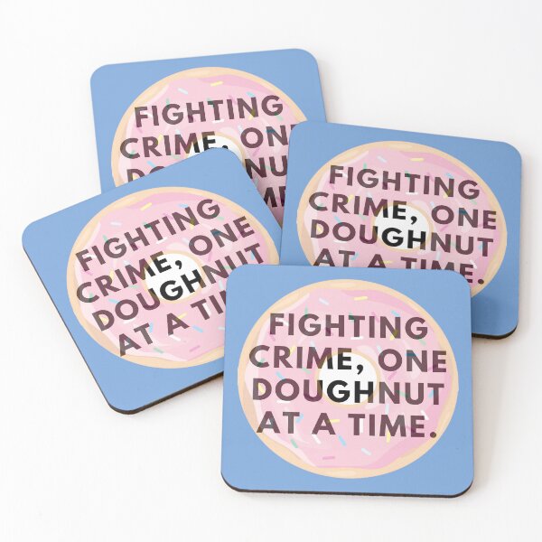 Item preview, Combating Crime Deliciously One Doughnut Bite at Once designed and sold by ArtComixHaven.