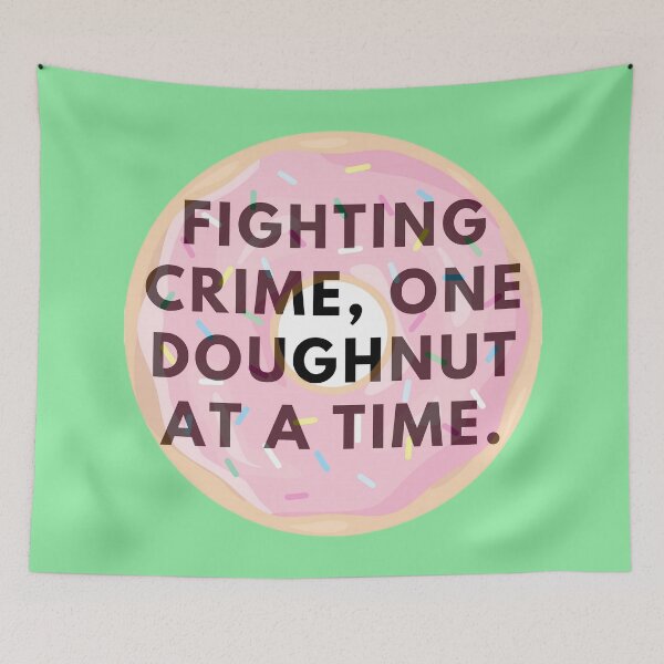 Item preview, Combating Crime Deliciously One Doughnut Bite at Once designed and sold by ArtComixHaven.