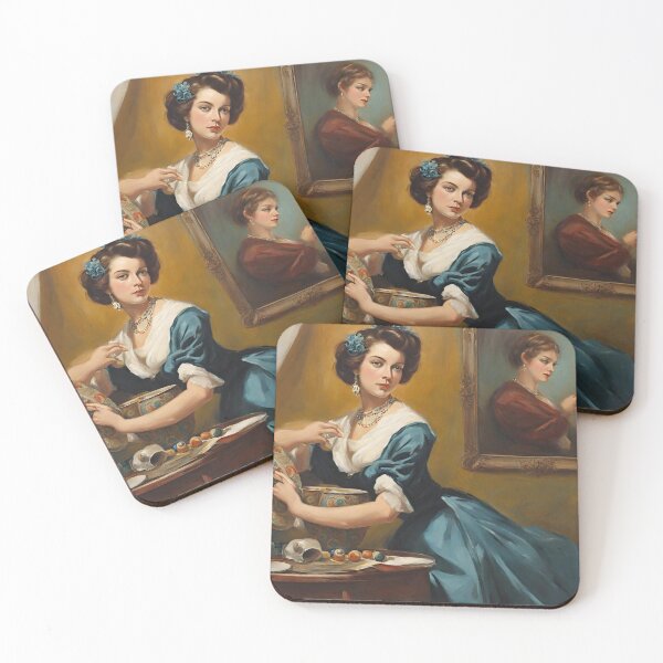 Item preview, Nostalgic elegance: vintage women's portraits - Patrice designed and sold by BPMagic.