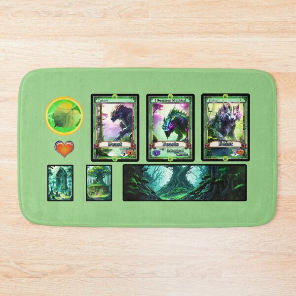 Item preview, I Summon Mythical Beasts with Magical Cards Game Play Mat designed and sold by Rogue Wizard.