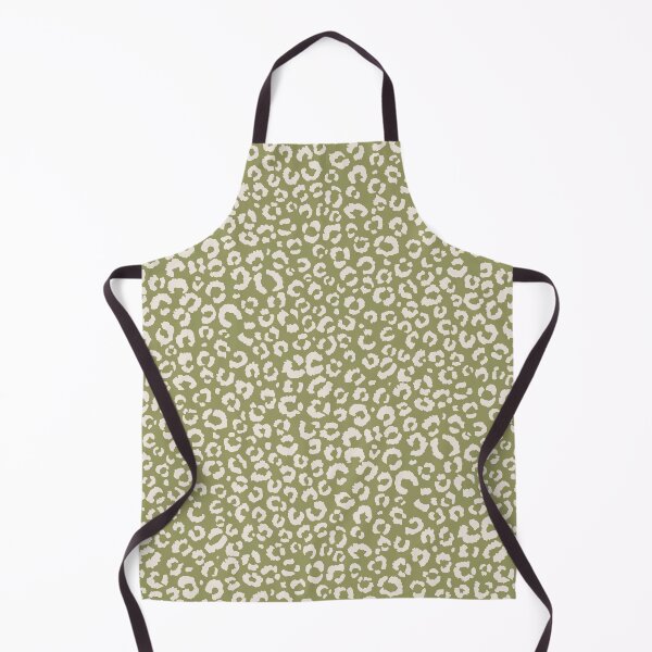 Item preview, Sketchy Leopard Print - Eggshell on Avocado Green designed and sold by Megs Lang.