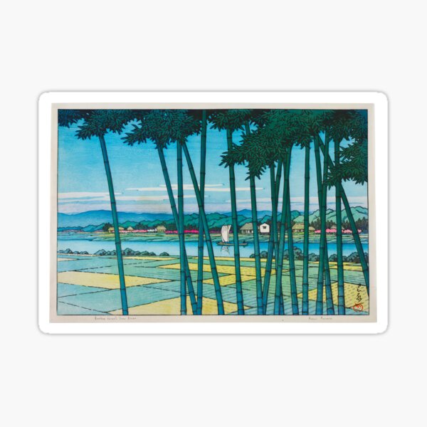 Item preview, Hasui Kawase-Bamboo Forest, Tama River  Hasui Kawase  designed and sold by TeeARTHY.