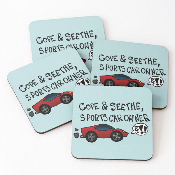 Item preview, Cope And Seethe Sports Car Owner / Automotive Decal Bumper Sticker designed and sold by Graograman.