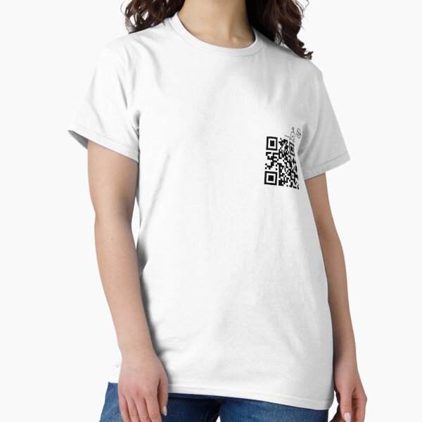 Vista previa del artículo con la obra «Código QR "Oye, se te cayó esto... (emoji cerebral)"», diseñado y vendido por mrqr.